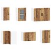 vidaXL Ensemble d'armoires de cuisine 11 pcs Lucca bois d'ing&eacute;nierie