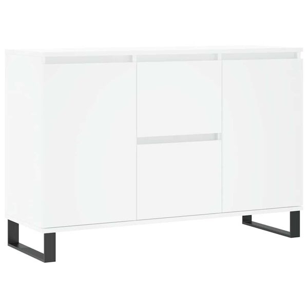 vidaXL Buffet blanc 101,5x35x70 cm bois d'ing&eacute;nierie