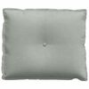 vidaXL Coussin de Dos Gris clair 60 x 50 cm Tissu en velours c&ocirc;tel&eacute;