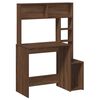 vidaXL Bureau et &eacute;tag&egrave;res ch&ecirc;ne marron 100x45x140 cm bois d'ing&eacute;nierie