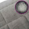 vidaXL Couverture lest&eacute;e Gris 220x235 cm 11 kg Tissu
