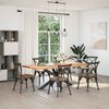 vidaXL Pied de table &agrave; manger en forme d'araign&eacute;e, anthracite, 150 x 78 x (72-73) cm, acier