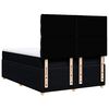vidaXL Sommier &agrave; lattes de lit avec matelas Noir 140x200 cm Tissu