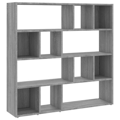 vidaXL Bibliothèque/Séparateur de pièce Sonoma gris 105x24x102 cm
