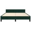 vidaXL Cadre de lit sans matelas vert fonc&eacute; 140x190 cm velours