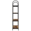 vidaXL &Eacute;tag&egrave;re Ch&ecirc;ne fum&eacute; 80 x 30 x 146 cm Bois d'ing&eacute;nierie