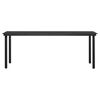 vidaXL Ensemble &agrave; manger de jardin et coussins 9pcs Gris/noir