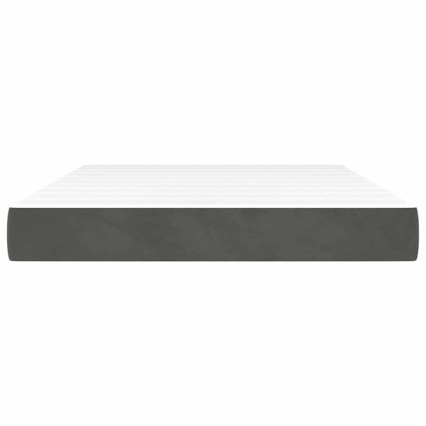 vidaXL Matelas de lit &agrave; ressorts ensach&eacute;s fermet&eacute; moyenne 120x210x20 cm velours