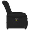 vidaXL Fauteuil de massage inclinable &eacute;lectrique Noir Tissu