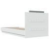 vidaXL Cadre de lit sans matelas blanc 100x200 cm