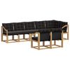 vidaXL Ensemble de canap&eacute;s d'ext&eacute;rieur 8 pcs Blanc et noir