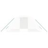 vidaXL Serre avec cadre en acier blanc 8 m² 4x2x2 m