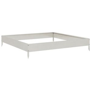 vidaXL Lit sur&eacute;lev&eacute; de jardin 100x100x18,5 cm acier inoxydable