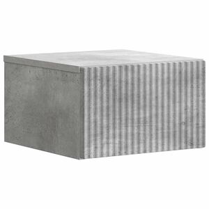 vidaXL Cabinet de chevet mural Gris b&eacute;ton 33 x 34,5 x 20 cm