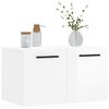 vidaXL Armoire murale Blanc brillant 60x36,5x35 cm Bois d'ing&eacute;nierie
