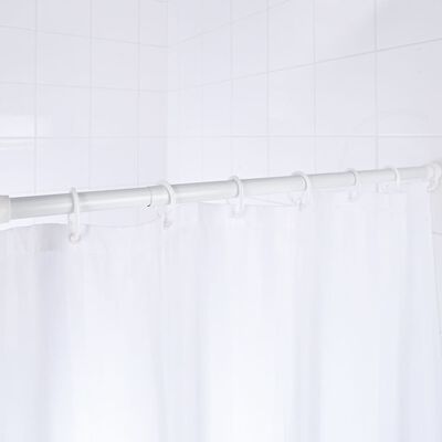 RIDDER Tringle de rideau de douche télescopique 110-185 cm Blanc 55201