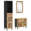 vidaXL Ensemble de Meubles de Salle de Bain 3 pc Naturel