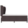 vidaXL Lit &agrave; ressorts avec matelas Marron fonc&eacute; 160 x 200 cm tissu