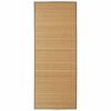 vidaXL Tapis en bambou marron &agrave; latte rectangulaire 120 x 180 cm