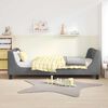vidaXL Cadre de lit pour enfants avec t&ecirc;te de lit Gris fonc&eacute;
