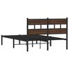 vidaXL Cadre de lit sans matelas avec t&ecirc;te de lit 120x200 cm