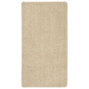 vidaXL Tapis shaggy antid&eacute;rapant Cr&egrave;me 80x150 cm