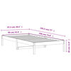 vidaXL Lit de jour sans matelas cire marron 90x190 cm bois pin massif