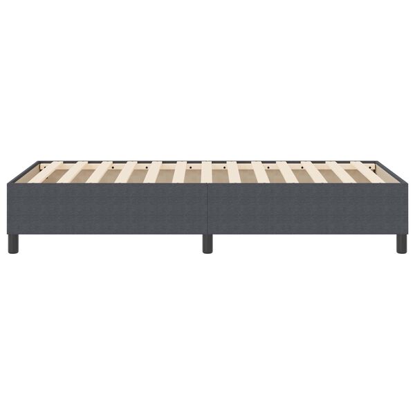 vidaXL Cadre de lit plateforme Gris fonc&eacute; 90 x 190 cm tissu