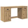 vidaXL Bureau avec armoire Ch&ecirc;ne artisanal Bois d'ing&eacute;nierie