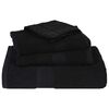 vidaXL Essuie-mains FROGN 10 pcs noir 50x100 cm 360 g/m&sup2;