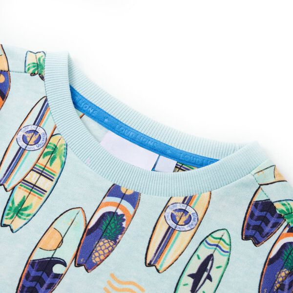 Sweatshirt pour enfants m&eacute;lange bleu p&acirc;le 116