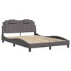 vidaXL Cadre de lit Viana sans matelas gris 120x200 cm similicuir