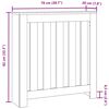 vidaXL Cache-radiateur ch&ecirc;ne marron 78x20x82 cm bois d'ing&eacute;nierie