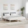 vidaXL Cadre de lit Gris clair 180 x 200 cm Pin massif