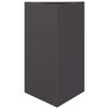 vidaXL Jardini&egrave;re noir triangulaire 50x43x75 cm acier