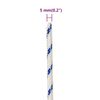 vidaXL Corde de bateau Blanc 5 mm 100 m Polypropyl&egrave;ne