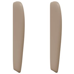 vidaXL Oreille de t&ecirc;te de lit Marron 80 x 23 x 6 cm PVC
