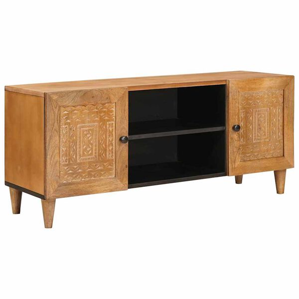 vidaXL Unites TV Marron Clair 105 x 33 x 46 cm Bois d'ing&eacute;nierie