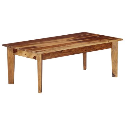 vidaXL Table basse 110x60x40 cm Bois de Sesham massif