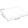 vidaXL Dessus de table bois massif trait&eacute; bordure assortie