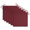 vidaXL Chaises de jardin lot de 6 avec coussins Bois d'acacia solide