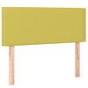 vidaXL T&ecirc;te de lit &agrave; LED Vert 100x5x78/88 cm Tissu
