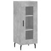 vidaXL Buffet haut Gris b&eacute;ton 34,5x34x180 cm Bois d'ing&eacute;nierie