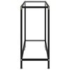 vidaXL Table console Transparent 80x35x75 cm Verre trempé