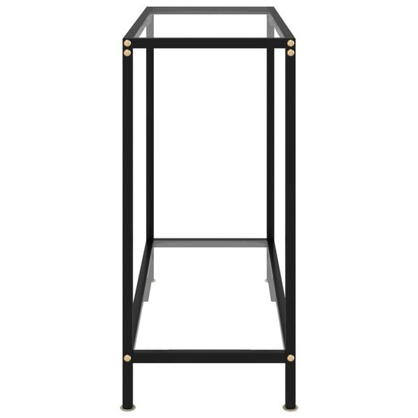 vidaXL Table console Transparent 80x35x75 cm Verre trempé