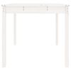 vidaXL Table de jardin blanc 82,5x82,5x76 cm bois massif de pin