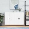 vidaXL Armoires murales 2 pcs blanc 69,5x34x90 cm