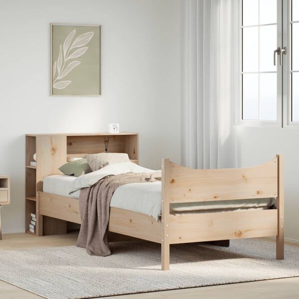 vidaXL Cadre de lit sans matelas 90x200 cm bois de pin massif