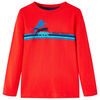T-shirt enfants &agrave; manches longues rouge 104