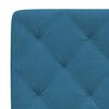 vidaXL Cadre de lit sans matelas bleu 90x190 cm velours